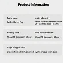 最新設計的不銹鋼真空旅行咖啡杯,智能led溫度顯示智能水瓶 - 粉色 - 查看 5