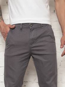 Men Pants - 深灰色 - 查看 1