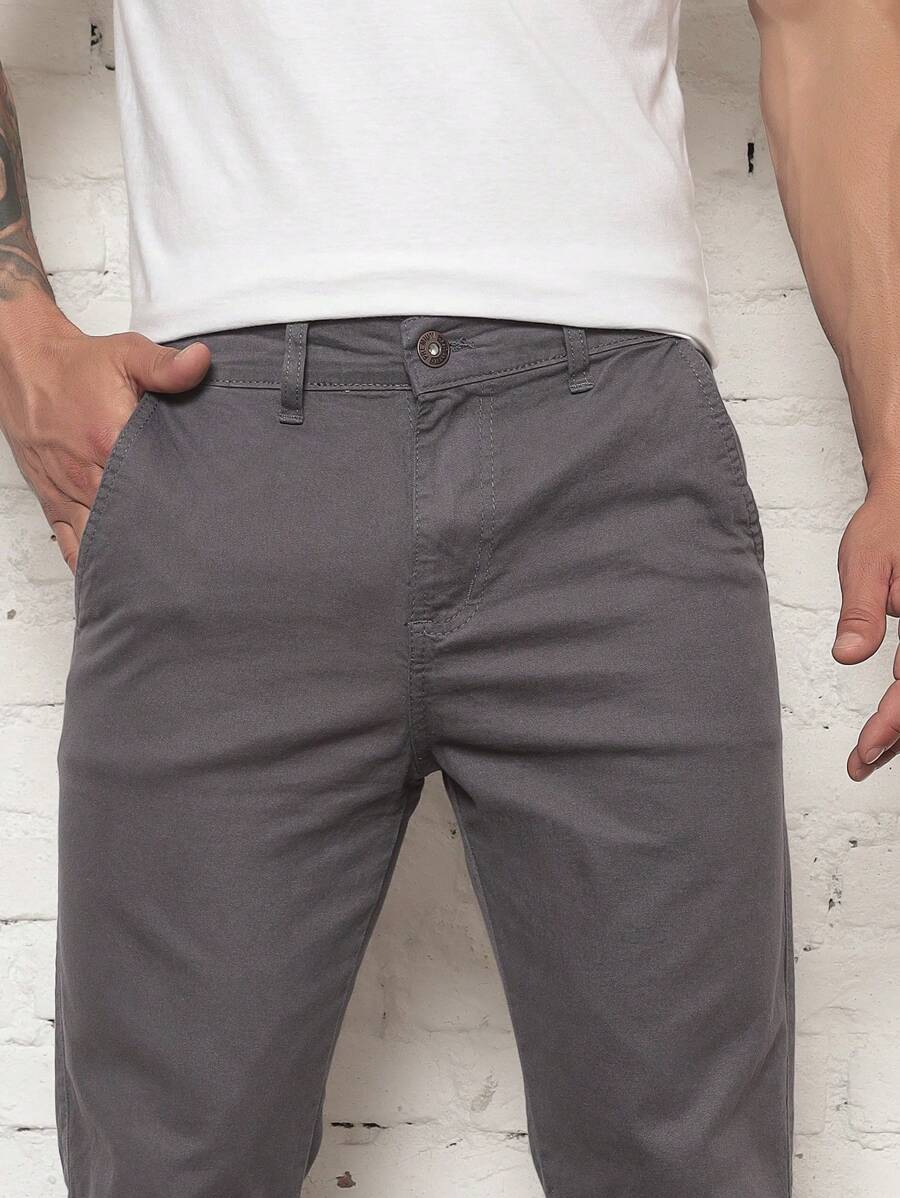 Men Pants - 深灰色 - 查看 1