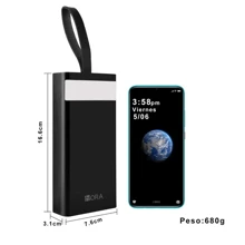 1Hora Bateria Portatil / Power Bank 30000mAh GAR138 - Blanco - Ver 2