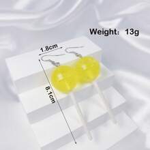 1pair Of Cute And Unique Earrings - Red - View 24