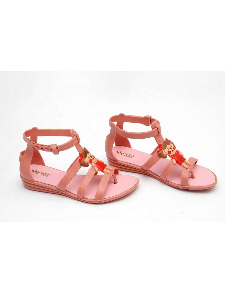 PREMISSA Children's Gladiator Sandals In PVC - Màu be - Xem 1