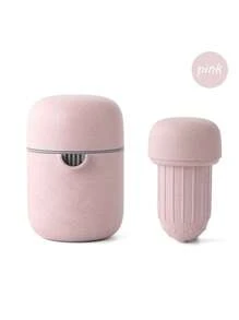 1入組手動柑橘榨汁機，檸檬造型柑橘榨汁機，創意橙汁機，手持式橙汁機，家用手動榨汁機，廚房工具，廚房攜帶式水果機，攜帶式榨汁機+攪拌機連組合，果汁，檸檬。 - 彩色 - 查看 11