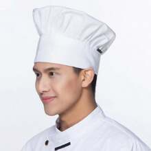 廚師帽,成人高級可調節彈性烘焙廚房烹飪廚師帽1個 - 彩色 - 查看 14