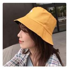 Women Bucket Hat - 玫瑰色/米色 - 查看 2