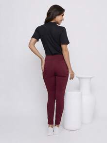 Women Pants - Màu Đỏ Sâu - Xem 3