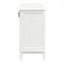Nestfair Retro Sideboard With 4 Door Large Storage And Adjustable Shelves
