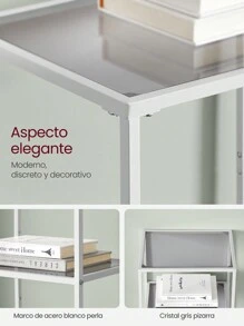 VASAGLE Bookcases - White - View 3