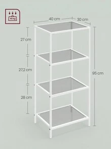 VASAGLE Bookcases - White - View 6
