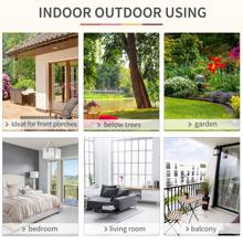 Outsunny Outdoor Hanging Rope Chair With Cotton Rope, Garden Hammock Chair With Wooden Support Bar Cotton Cloth, Portable Garden Chair For Patio & Tree - Red - View 5