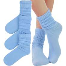 Calcetines por Encima de la Rodilla de Mujer - Cielo azul - Ver 1