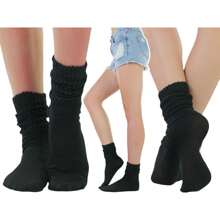 ToBeInStyle Pack Of 3 Of Colorful Unisex Fashion Slouch Socks