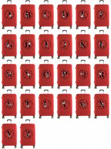 Luggage Cover Stretch Suitcase Protector Baggage Dust Cover Suitable For 18-32 Inch Suitcase Case 26 Initial Letter A To Z Luggage Protector Cases Men Women Outdoor Holiday Travel Essentials Accessories