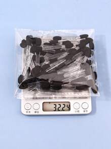 50支装美甲海绵魔杖，渐变美甲刷，胶片粘贴钻刷，双头设计 - 黑色 - 查看 10