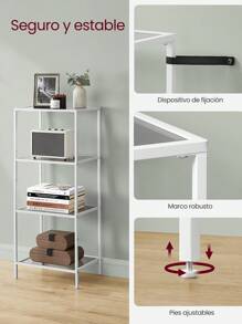VASAGLE Bookcases - White - View 4