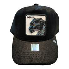 Animal Caps, Play New York, Energy Velvet, Panther, Vinipiel, Trucker Type, Mesh. - 黑色 - 查看 1