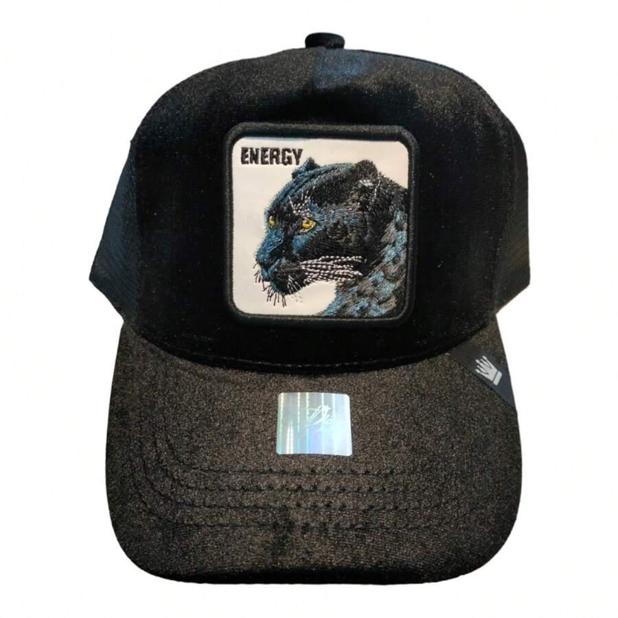 Animal Caps, Play New York, Energy Velvet, Panther, Vinipiel, Trucker Type, Mesh. - 黑色 - 查看 1