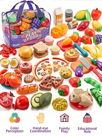 クリスマスデコレーション 男の子女の子 ステンレス鋼 おままごとセット、本物そっくりの野菜や果物の切り分け練習、想像力と創造性を育む、誕生日プレゼントに最適