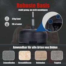 Punching Ball Boxing Set, 4 Level Height-Adjustable Standing Boxing Ball, Standing Boxing Trainer With Adjustable Base & Boxing Gloves, Stress Relief & Fitness, For Adults, Boys & Girls, Black