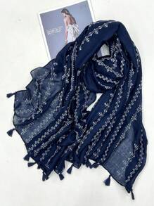Boho 1 chiếc khăn choàng đầu màu trơn thời trang đa năng giản dị cổ điển thanh lịch cho phụ nữ, xuân/hè đông thu - Nhiều màu - Xem 7