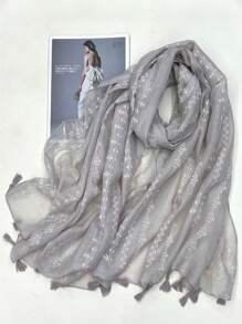 Boho 1 chiếc khăn choàng đầu màu trơn thời trang đa năng giản dị cổ điển thanh lịch cho phụ nữ, xuân/hè đông thu - Nhiều màu - Xem 8