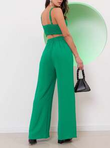 Women Two-Piece Outfits - 綠色 - 查看 2