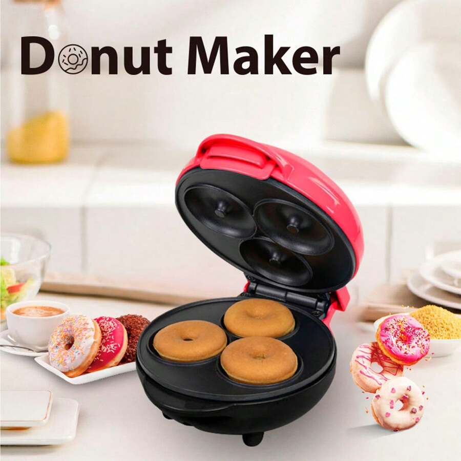 Mini Maquina Para Hacer Donas Bella Roja 3 Donas - Rojo - Ver 1