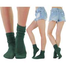 Calcetines por Encima de la Rodilla de Mujer - Cazador verde - Ver 2