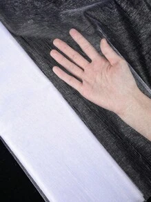 1卷5/10/20米白色欧根纱拱形布，派对室椅背装饰，礼品包装欧根纱，婚礼派对背景装饰，生日派对餐桌装饰欧根纱，鲜花包装绳，婚礼装饰欧根纱，椅背装饰，派对礼物，派对装饰，桌面中心装饰品，万圣节装饰，圣诞节装饰，2026新年 - 白色 - 查看 7