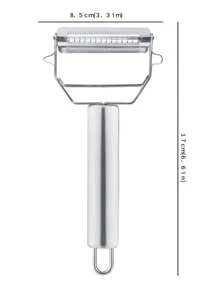 Rallador y Pelador 2 en 1 de fruta de acero inoxidable - Plateado - Ver 9