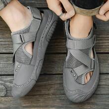 Men's Closed-Toe Anti-Collision Sandals, Durable Slip-Resistant Beach Shoes - Grey - View 7