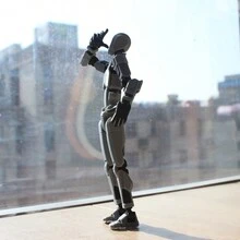 1 Pieza Juguetes De Modelo De Cuerpo Humano Impreso En 3d Robot Múltiples Articulaciones Poseibles [slucky 13] - Rosa - Ver 9