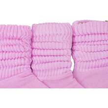 ToBeInStyle Pack Of 3 Of Colorful Unisex Fashion Slouch Socks - Pink - View 7
