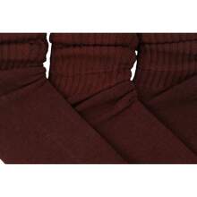 ToBeInStyle Pack Of 3 Of Colorful Unisex Fashion Slouch Socks - Brown - View 7