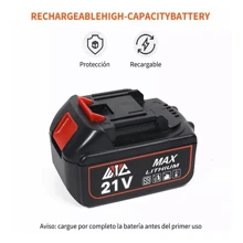 Mini Motosierra Inalambrica de Mano Portatil con 3 Cadenas 2 Baterias Recargables de 21 V 1 A 1200 W Boton de Seguridad Luz Led 110 V para Cortar Madera Podar Arboles Sierra Electrica#SHEINbuennoviembre - Naranja - Ver 3