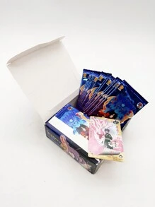 36 Packs, 180pcs Collectible Cards Of Anime Themed Card Game - Blue - View 3