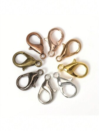 60入/批,螃蟹扣手鍊項鍊10-18mm掛鉤鏈扣配件,適用於珠寶製作