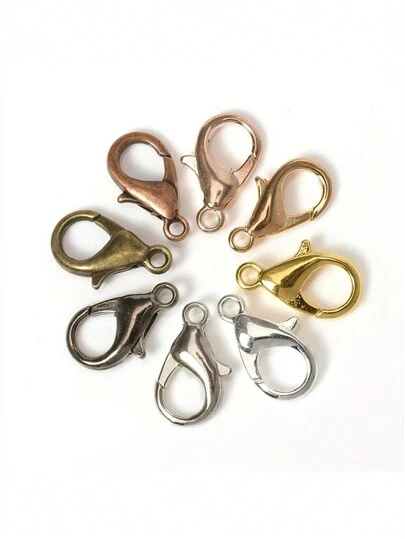 60入/批,螃蟹扣手鍊項鍊10-18mm掛鉤鏈扣配件,適用於珠寶製作