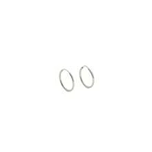 Hoop Earrings - 銀色 - 查看 3