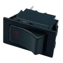 Switch Con Luz De 1 Paso / Tecla Grande - Negro - Ver 3