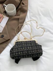 2025 New Rhinestone Chain Clutch Bag, Fashionable Elegant Party Shoulder Handbag, Available In Various Floral Patterns (Patterns Are Randomly Shipped)