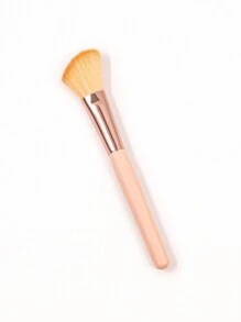 1支斜角轮廓刷，柔软化妆工具，适合初学者，可用于腮红、修容、粉底、遮瑕、腮红、轮廓修饰、修容、散粉等多种用途。 - 杏色 - 查看 9