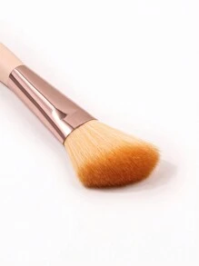 1支斜角轮廓刷，柔软化妆工具，适合初学者，可用于腮红、修容、粉底、遮瑕、腮红、轮廓修饰、修容、散粉等多种用途。 - 杏色 - 查看 10