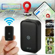 1入組小型gf-07汽車gps追踪器,適用於兒童/寵物/汽車 Gsm/gprs/gps追踪設備,實時追踪防盜防丟定位器sim短信定位器（不包括sim卡和迷你記憶卡） - 黑色 - 查看 1