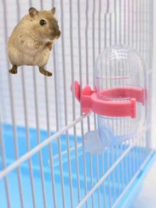 1pc Color Random Hamster Water Bottle Drinking Feeder Automatic Watering Device, Bear And Rabbit Design Leakproof Freestanding Water Dispenser - Multicolor - View 1