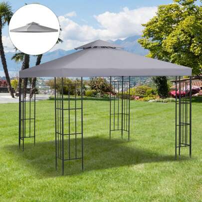 Outsunny 3 X 3(M) Gazebo Canopy Roof Top Replacement Cover Spare Part (TOP COVER ONLY)