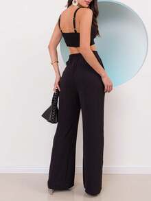 Women Two-Piece Outfits - màu đen - Xem 2
