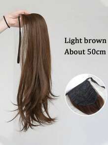 Synthetic Long Wavy Curly Ponytail For Women Ribbon Drawstring Tied To Hair Tail Hair Extension Natural Fake Hairpiece