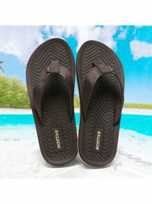 Men's Flip Flops Thong Sandals Comfortable Light Weight Beach Shoes - 摩卡棕 - 查看 7
