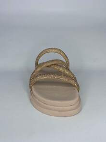 Women Flat Sandals - 乾枯玫瑰色 - 查看 4